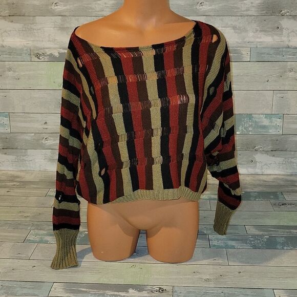 36Point5 Cropped Sweater Shirt/Top sz Medium - Picture 1 of 4